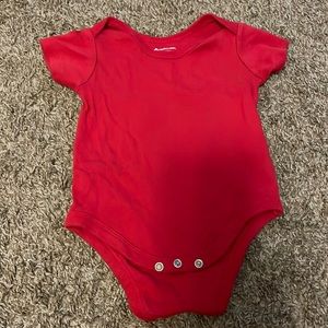 Red baby bodysuit